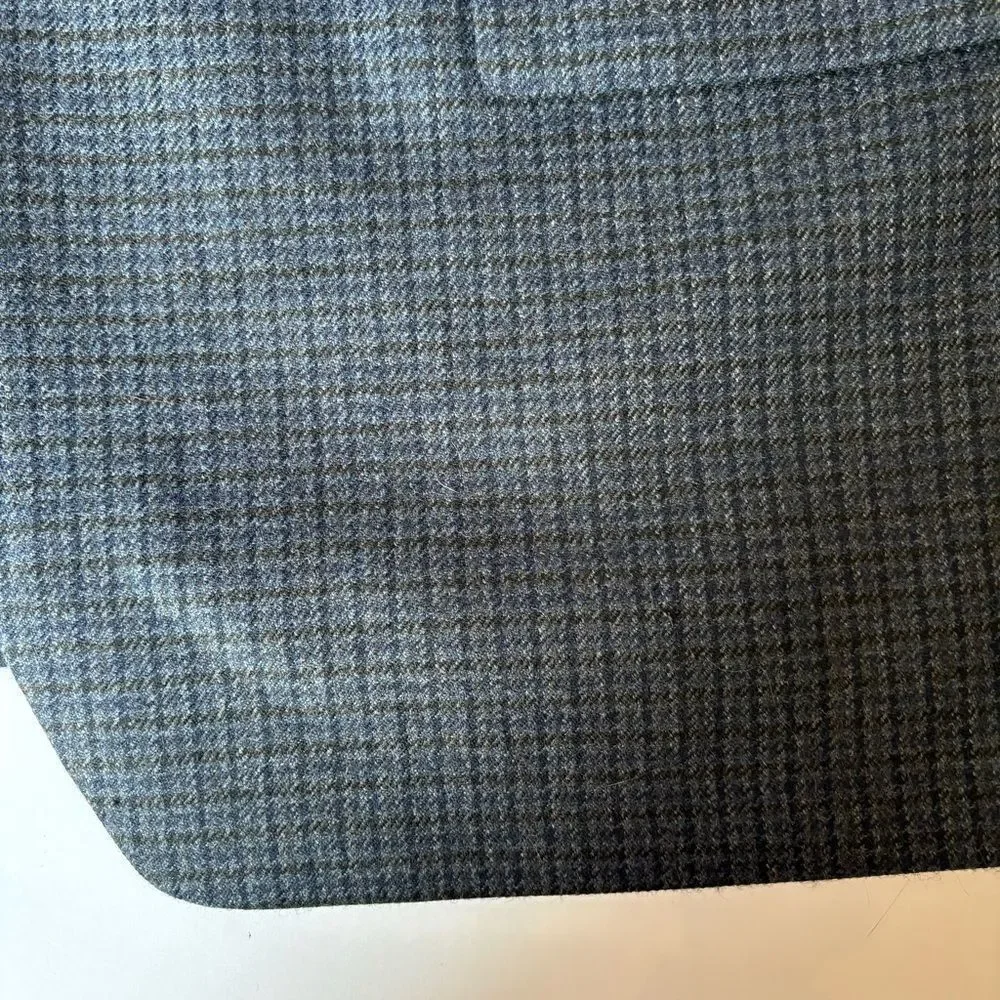 Lauren Ralph Lauren Men's Blue/Black Plaid Wool Sport Coat Size 48R 2 button